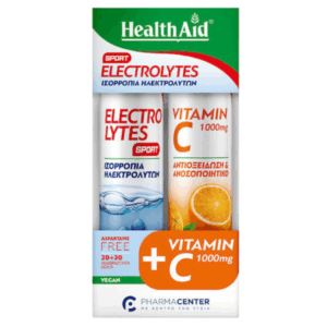 Health Aid SPORT ELECTROLYTES +VITAMIN C 1000MG - ΑΝΑΒΡΑΖΟΝΤΑ ΔΙΣΚΙΑ